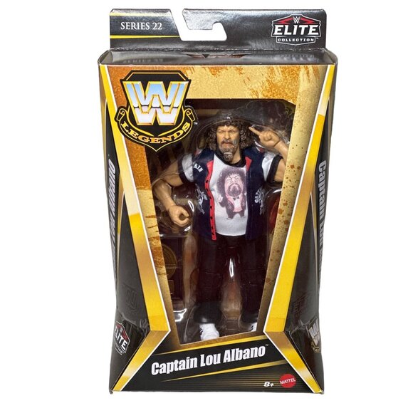 WWE Legends Captain Lou Albano Action Figure Series 22 by Mattel 8-Inch Poseable - Picture 1 of 4